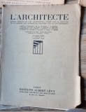 L&#039;Architecte - Nr 1 Janv. 1929