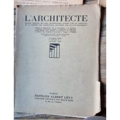 L&#039;Architecte - Nr 1 Janv. 1929