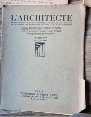 L&amp;#039;Architecte - Nr 1 Janv. 1929 foto