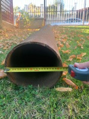 Vand teava fier groasa: 3,6 m, diametru 20 cm, grosime 8mm foto