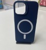 Husa iPhone 13 Pro 6.1 MagSafe Silicon Matte Albastru