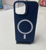 Cumpara ieftin Husa iPhone 13 Pro 6.1 MagSafe Silicon Matte Albastru