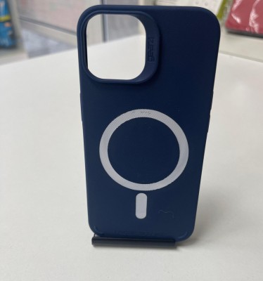 Husa iPhone 13 Pro 6.1 MagSafe Silicon Matte Albastru foto
