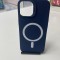 Husa iPhone 13 Pro 6.1 MagSafe Silicon Matte Albastru