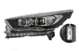 Far Ford Kuga, 02.2016-, fata, Stanga, ST-Line, bi-xenon; cu lumini de curbe; cu LED daytime running light; D3S+H1+LED; electric; negru, transparent, Valeo