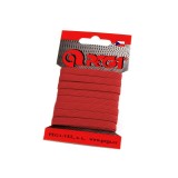 Elastic simplu plat, latime 6.6 mm, lungime 5 m, Rosu inchis, Crisalida