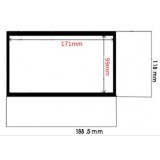 Cadru radio 2 DIN 118x188.5mm / 99x171mm universal