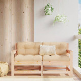 Scaune de grădină cu perne, 2 buc., lemn masiv de pin, vidaXL