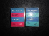 MIC DICTIONAR ROMAN-ITALIAN / ITALIAN-ROMAN (format liliput, 6 x 8 cm)