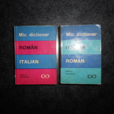 MIC DICTIONAR ROMAN-ITALIAN / ITALIAN-ROMAN (format liliput, 6 x 8 cm)