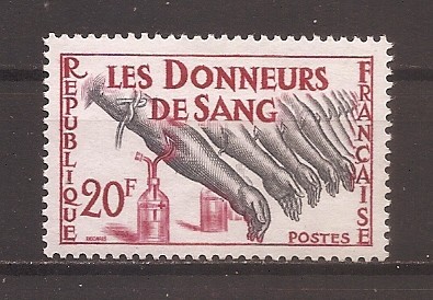 Franta 1959 - Donatori de s&amp;acirc;nge, MNH foto