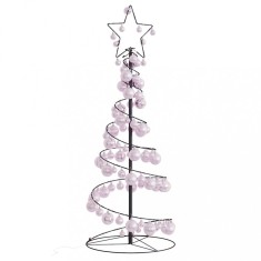 Pom de Craciun cu LED-uri 80 LED-uri alb cald 120 cm foto