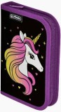 Penar echipat fete, 1 fermoar, Dimensiuni 13,5x19,5x3,5cm,, Motiv Unicorn, Herlitz