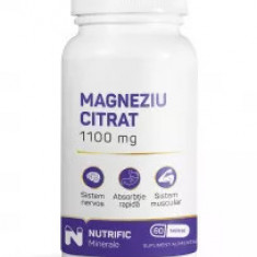 MAGNEZIU CITRAT 375mg 60tb NUTRIFIC