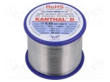 Fir rezistenţă KANTHAL 4,07&Omega;/m 0,65mm 0,25kg 100-1300&deg;C