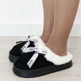 Papuci de casa dama imblaniti Negru 9725 112