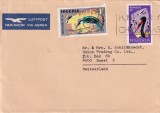FILATELIE TEMATICA - PLIC NIGERIA TEMATICA PASARI AIRMAIL, Fauna, Stampilat