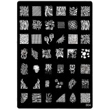Cumpara ieftin Plăcuţă XL pentru ştampilarea nail art, mărime A5, 004, INGINAILS