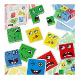 Joc interactiv de tip Puzzle cu expresii faciale &icirc;n cutie de carton