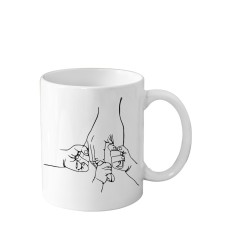 Cana din ceramica haioasa, pentru tata cu 3 copii, Super Dad, Hero, 330 ml, alba