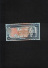 Turkmenistan 100 manat 1995 unc seria9307277 foto