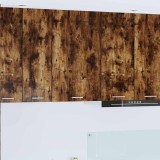 vidaXL Dulap suspendat Riga Stejar afumat și alb 50 x 31 x 80 cm 884270