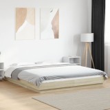 VidaXL Cadru de pat, stejar sonoma, 160x200 cm, lemn prelucrat