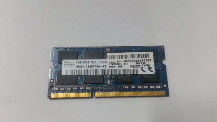 Memorie laptop 8GB DDR3 Low Voltage PC3L-12800S sodimm
