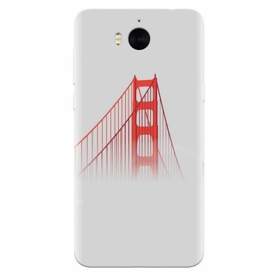 Husa silicon pentru Huawei Y5 2017, Red Bridge In Clouds foto