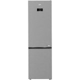 Combina frigorifica Beko B3RCNA404HXB, 355 l, No Frost, HarvestFresh, AeroFlow, Clasa E, Kitchen Fit, Everfresh+, H 203 cm, Metal Look