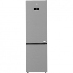 Combina frigorifica Beko B3RCNA404HXB, 355 l, No Frost, HarvestFresh, AeroFlow, Clasa E, Kitchen Fit, Everfresh+, H 203 cm, Metal Look