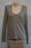 Tricou CHLOE bej, Casual, Simplu