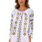 Bluza dama tip ie R256 alb/portocaliu , marimea 2XL