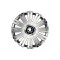 Set 4 Capace Roti Autohelix MSA&reg; potrivite jantelor de 15 inch, pentru Skoda Nou Alb-Negru, model Active Crom