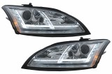 Faruri Xenon LED DRL Audi TT 8J (2006-2010) Crom Semnal Dinamic Performance AutoTuning, KITT Lightning