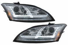 Faruri Xenon LED DRL Audi TT 8J (2006-2010) Crom Semnal Dinamic Performance AutoTuning