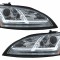Faruri Xenon LED DRL Audi TT 8J (2006-2010) Crom Semnal Dinamic Performance AutoTuning