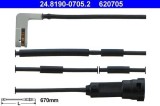 Senzor de avertizare uzura placute de frana Opel Astra F, Calibra A, Vectra A Motor 1.4, 1.4, 1.4, 1.4 i 16V, 1.4 i 16V, lungime 670 mm, OE 1238348