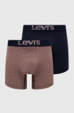 Levi&#039;s boxeri 2-pack barbati, culoarea albastru marin