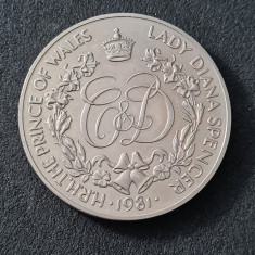 Marea Britanie 1981 medalie Prince of Wales & Diana