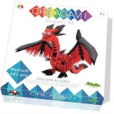 Kit origami cu 481 piese, Creagami, Dragon
