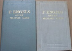 F. Engels - Opere Militare Alese (1962-1965, 2 Vol., 560 + 490 p.)