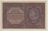 POLONIA - 1000 MAREK / MARK 1919 , SERIE 491289, BEX1.73