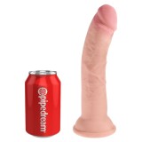 King Cock-Dildo cu Tripla Densitate 21.6 cm-Ventuza