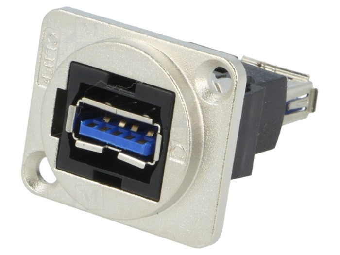 Conector adaptor USB A soclu 3.0 metal