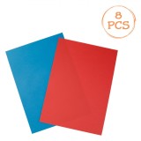 Set H&acirc;rtie Canson, Step by Step, A4, 150gsm, Roșu/Albastru, 8 Bucăți