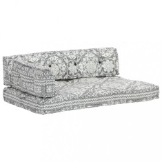 vidaXL Pernă pentru canapea din paleți, gri deschis, textil, petice