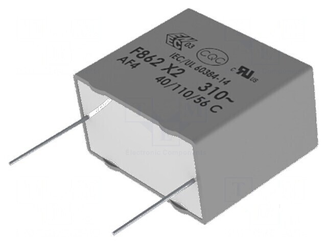 Condensator polipropilenă X2 F862 1uF 26x22x13mm &plusmn;10%