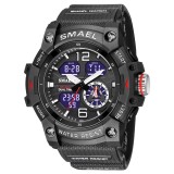 Ceas barbatesc Smael Sport Digital Cronometru Alarma Lumina Negru