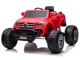 Cumpara ieftin Masinuta electrica Mercedes X-Class Monster Truck, 180W, 4x4, roti moi, scaun tapitat, telecomanda, rosu